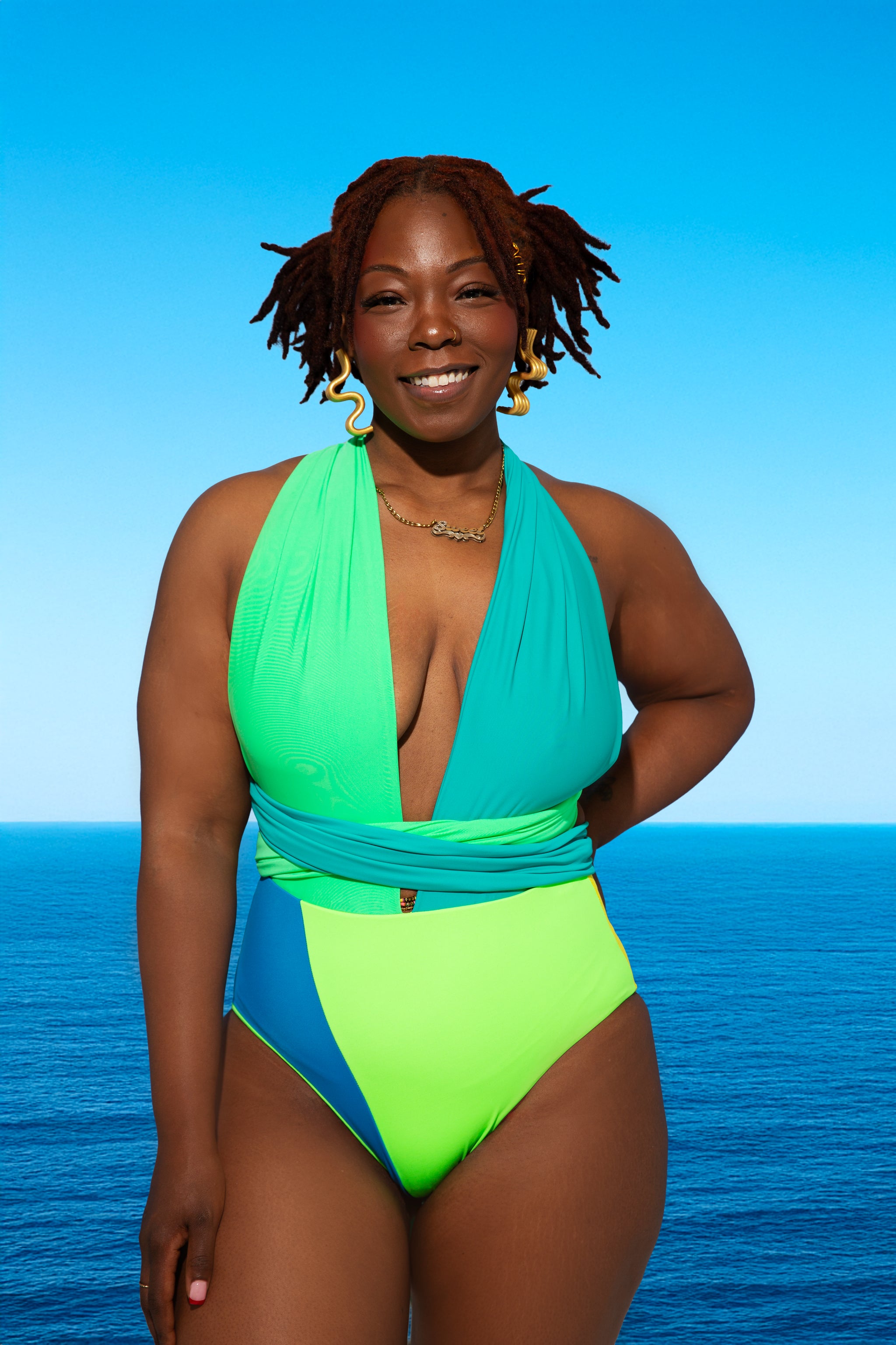 【新品未使用】Eaphi SWIMWEAR 3SET アイボリー Bright Delight Wrap Swimsuit- Sour Apple Spritz – NAKIMULI